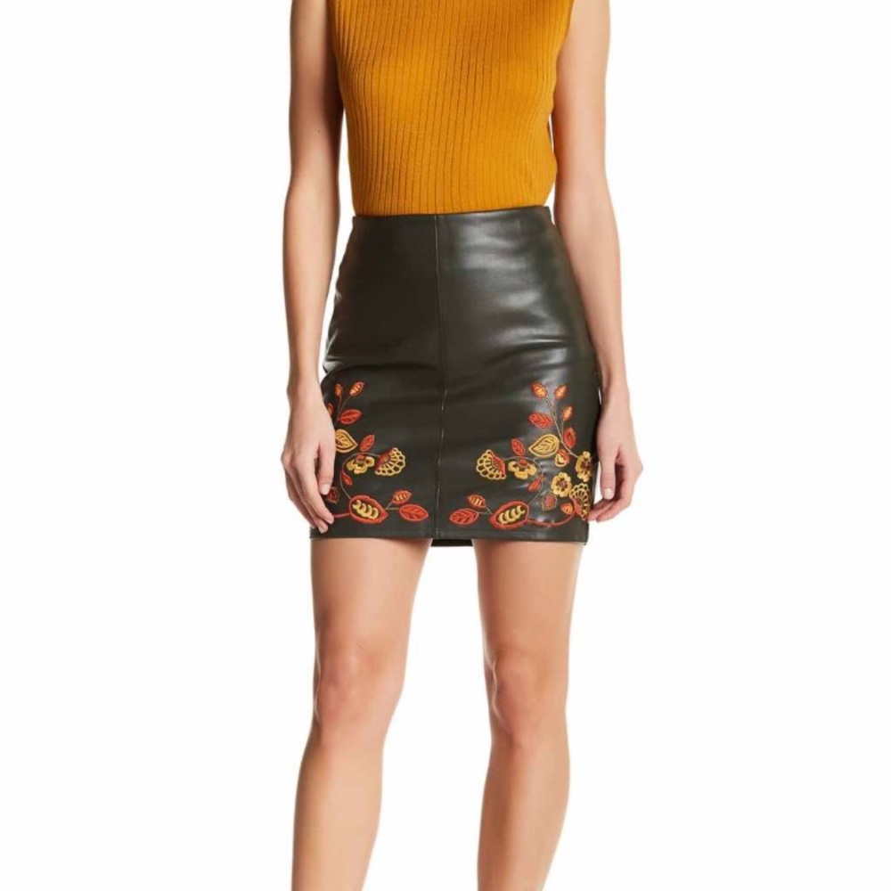 Vegan Leather Skirt - Romeo & Juliet Couture